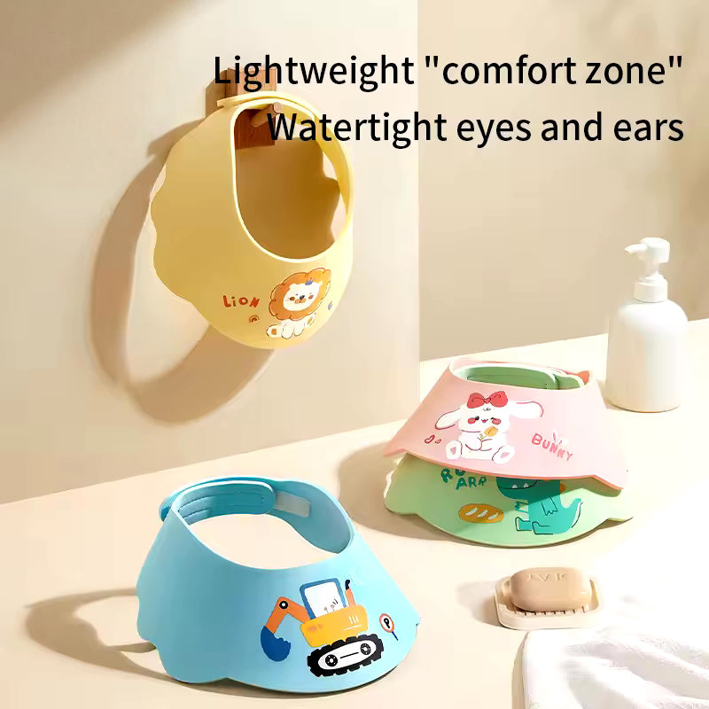 Baby Shower Soft Cap Adjustable Hair Wash Hat for Kids