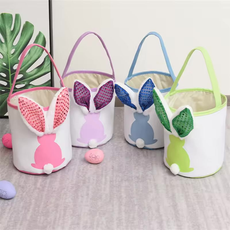 Glowing Rabbit Ears Easter Bunny Tote Bag