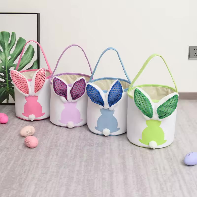 Glowing Rabbit Ears Easter Bunny Tote Bag