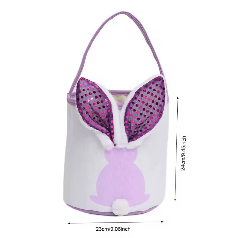 Glowing Rabbit Ears Easter Bunny Tote Bag